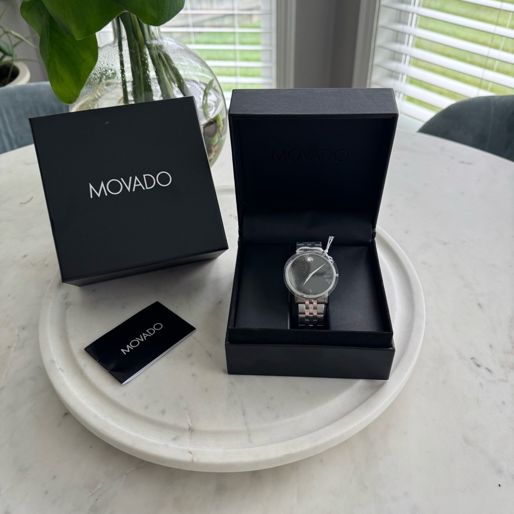 Movado Silver Watch